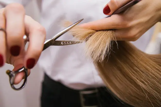 trimming hair for hair care